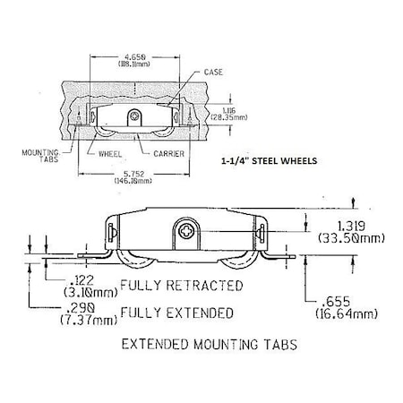 Strybuc Tandem Roller Assy 1-1/4 Steel 9-355